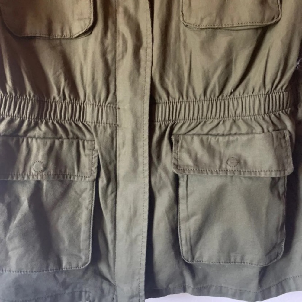 army green military jacket - Picture 3 of 5
